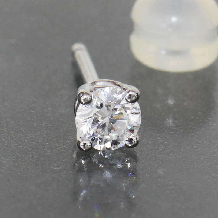 楽天市場】ティファニー ダイヤ スタッド ピアス pt950 3.7mm 片方のみ 