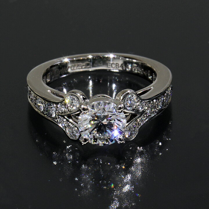 楽天市場】カルティエ ダイヤ 0.73ct VVS2 G 3EX リング 4号 Pt950 