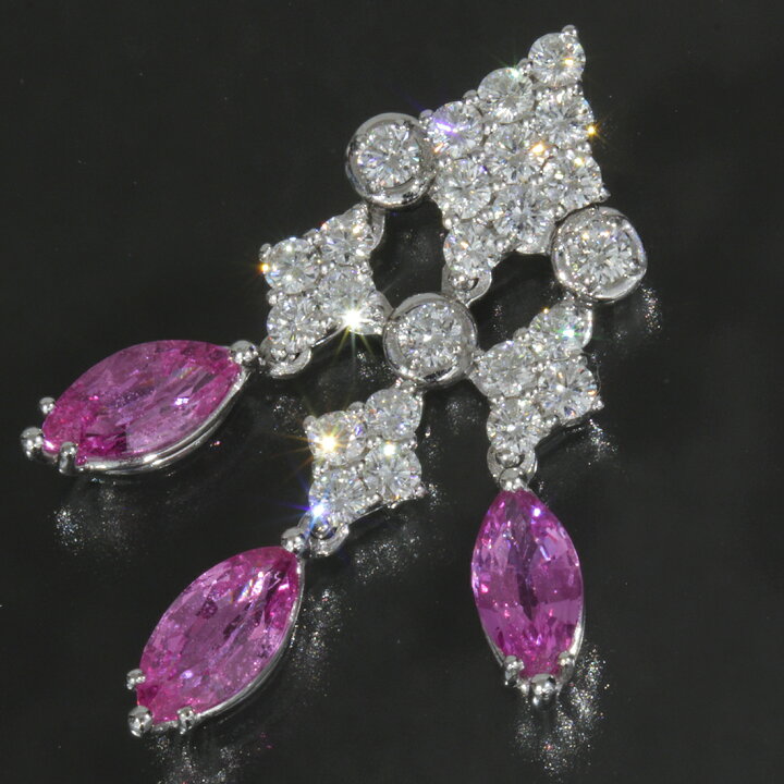 楽天市場】ピキョッティ ダイヤ 1.18ct ピンクサファイヤ 2.9ct トップ 