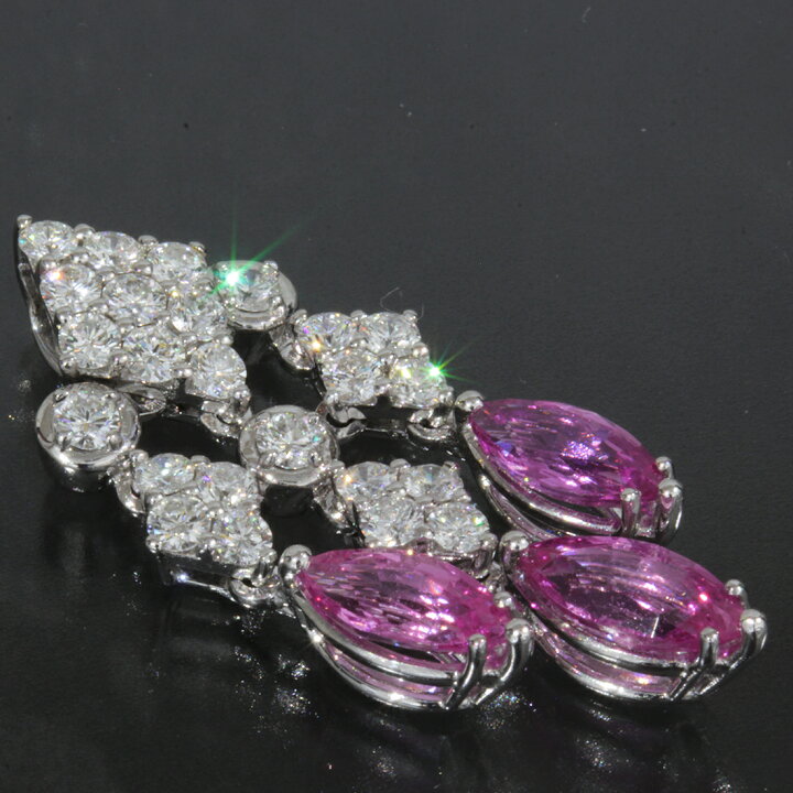 楽天市場】ピキョッティ ダイヤ 1.18ct ピンクサファイヤ 2.9ct トップ 