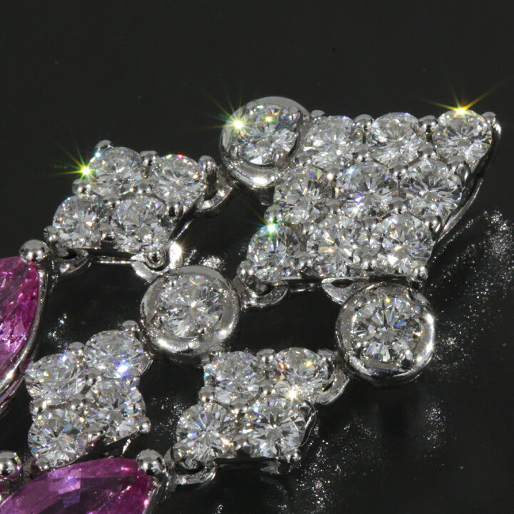楽天市場】ピキョッティ ダイヤ 1.18ct ピンクサファイヤ 2.9ct トップ 