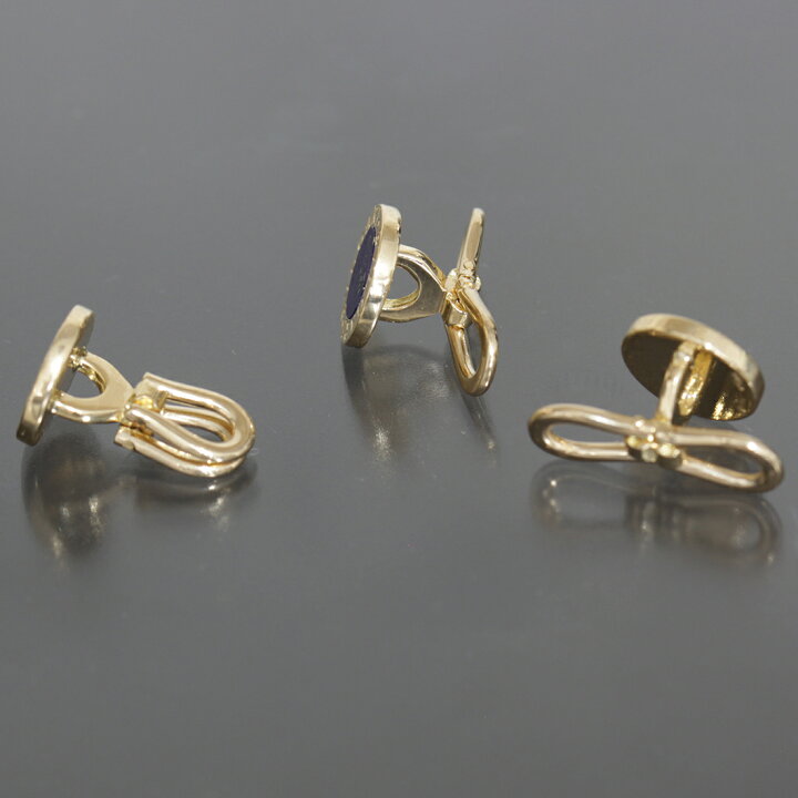 楽天市場】ブルガリ BVLGARI カフス ラピスラズリ K18YG 新品仕上済 
