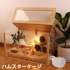 【スーパーセール10％オフ】ハムスター用ケージ 大きめ ケージ アクリル ハウス小動物 ハムスター用ケージ ハムスターケージ 透明 ハムスター ケージ ハムスターケージ透明 小動物 ケージ アクリル ペット ケージ 小動物 アクリル 脱出に