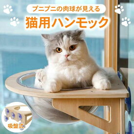 ハンモック 猫用 窓 宇宙船型 猫ベッド 強力吸盤 半球 透明 窓 壁 クリアボウル 半球 取り付けタイプ 吸盤ハンモック 耐荷重20kg 頑丈 キャットベッド