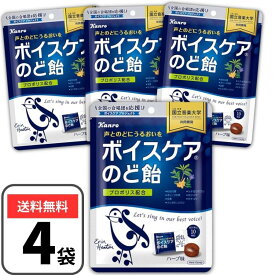 ボイスケアのど飴 70g×4袋 喉飴 カンロ のど飴 キャンディ 個包装 プロポリス配合 ボイスケア喉飴
