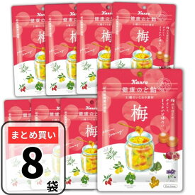 健康のど飴 梅 カンロ 90g×8袋 喉飴 キャンディ はちみつ 蜂蜜 梅