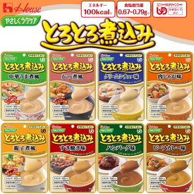 ハウス 介護食品 レトルト とろとろ煮込み 40食（8種 各5食ずつ）かまなくてよい やさしくラクケア 常温保存