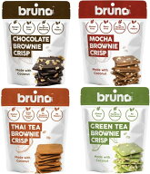 bruno ブルーノ クリスピーブラウニー 4種（チョコレート・モカ・タイティー・グリーンティー）スナック …