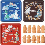 ムーミン 缶 クッキー 90g 3種（ココア、ミックスベリー、ミルク）各1個 ビスケット ギフト 小物入れ