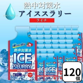赤穂化成 熱中対策水 アイススラリー ライチ90g×120個 凍らせて飲む 飲料 塩分補給 熱中症対策 部活 スポーツ