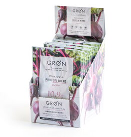 【送料無料】GRON グロン プロテインブレンド 12包 Box（レッドヒート) / 240g (20g x 12pcs)