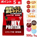 【10日までポイント5倍】グロング プロテイン ホエイプロテイン 500g 1kg ベーシック 風味付き ビタミン11種配合 GronG 置き換え ダイエット タンパク質 サプリメント アミノ酸スコア100 美味しい 送料無料