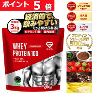 【LINE先着で500円OFF×11日23:59までポイント5倍】グロング プロテイン ホエイプロテイン 3kg スタンダ…
