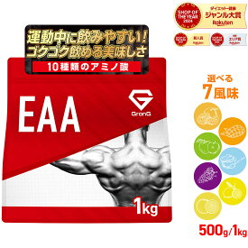 【19日20時〜ポイント20倍】GronG(グロング) EAA 必須アミノ酸 風味付き 500g 1kg ポイント