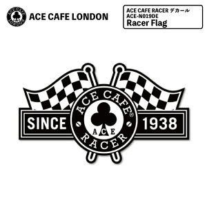 ACE CAFE G[XJtFh fJ[ XebJ[ Racer [T[ tbO Flag oCN N[o[ S  c[O Y fB[X N09DE ACE CAFE RACER fJ[ Racer Flag