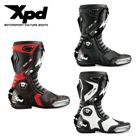 xpd レーシングブーツ レーシング シューズ ブーツ サーキット XP3-S バイク ライディングブーツ　転倒　安全　プロテクター スライダー 革 通気 レース ツーリング 人気 靴 送料無料 プレゼント