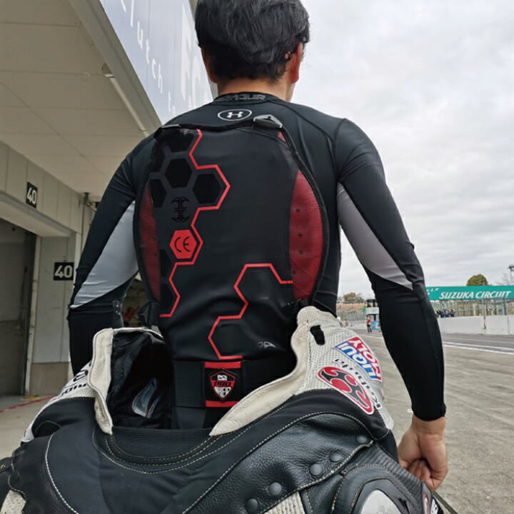 楽天市場】バイク プロテクター 背中 脊髄パッド 脊髄 CE Level2  