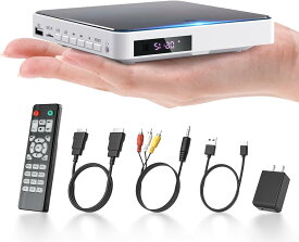 【楽天スーパーSALE対象】 ミニDVDプレーヤー 携帯式DVDプレーヤー リージョンフリー CPRM対応 テレビやプロジェクターなどに接続して再生可能 USB給電 ADV-016