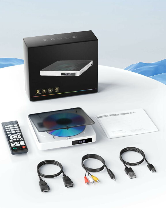 楽天市場】ミニDVDプレーヤー 携帯式DVDプレーヤー リージョンフリー 