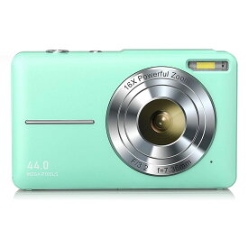 デジタルカメラ デジカメ コンパクト HDカメラ 1080P 4400万画素 手ブレ補正 軽量 携帯便利 2.4インチIPS画面 32gメモリーカード付属 AKM-234