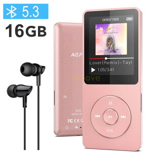 MP3v[[ Bluetooth5.3 HIFI 16GB 40ԒĐ y RpNg FMWI _CNg^Ή ^ AMP-021