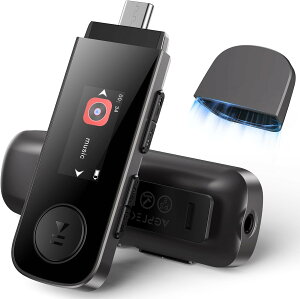 MP3�v���[���[ Bluetooth5.3 64GB���� �N���b�v�t�� USB-C�[�q���� HIFI���� FM���W�I �f�W�^���I�[�f�B�I�v���[���[ ���y�v���[���[ AMP-034