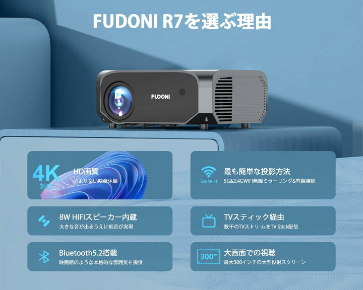 楽天市場】プロジェクター 100スクリーン付き 20000LM ホーム 