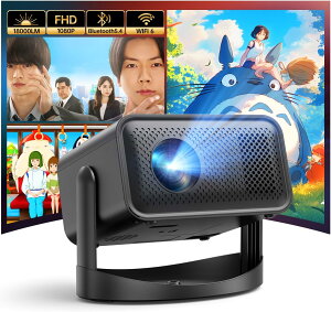 vWFN^[ ƒp Bluetooth5.4 WIFI6 360°] 18000LM 1080P 4KΉ V䓊e\ z[vWFN^[ z[VA^[ APJ-143