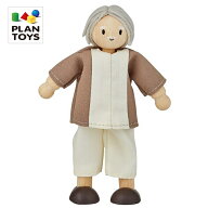 プラントイ 木のおもちゃ おじいちゃん 2 人形 ごっこ遊び おままごと 木製玩具 かわいい
