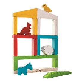 プラントイ 木のおもちゃ ビルドズー 動物園 ゲーム 集中力UP 木製玩具 知育玩具