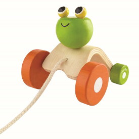 プラントイ 木のおもちゃ ジャンピングフロッグ かえる 木製玩具 知育玩具