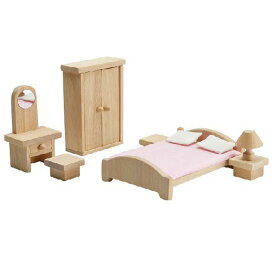 プラントイ 木のおもちゃ ドールハウス クラシックベッドルーム おままごとに 木製玩具