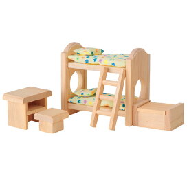 プラントイ 木のおもちゃ ドールハウス クラシック子ども用ベッド おままごとに 木製玩具