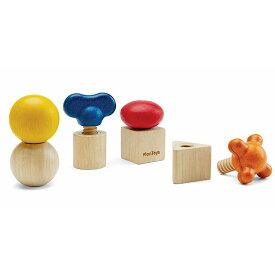 プラントイ 木のおもちゃ ナット＆ボルト 木製玩具 ネジ回し 手先運動
