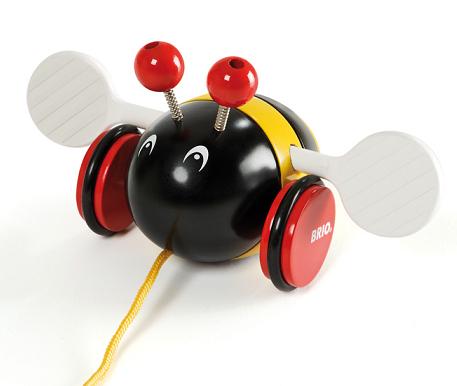 BRIO ブリオ 木のおもちゃ 羽が鳴るハチのプルトイ バンブルビー 引き車 【あす楽対応】 | 木のおもちゃと雑貨 Sora