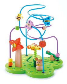 おさんぽくまさん 木のおもちゃ ビースコースター 知育玩具 ルーピング