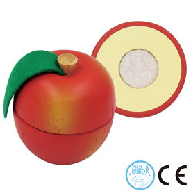 木のおもちゃ おままごと もぎたて りんご リンゴ フルーツ 食材 食べ物 キッチン GENI かわいい 木製