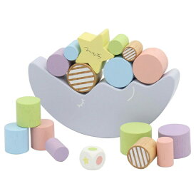 木のおもちゃ ドリーミィームーン ミルキートイ 積み木 ドリーミームーン お月さまバランスゲーム 知育玩具