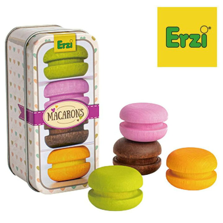楽天市場】Erzi エリツィ マカロン 缶入り ドイツ製 おままごとセット 
