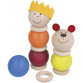 セレクタ 木のおもちゃ 知育玩具 スタッキングボール・ペア リング