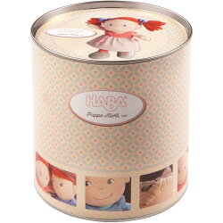 HABAハバ社布製缶入りドール赤毛のミリ女の子人形贈り物おままごとベビーキッズ