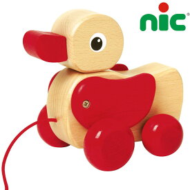 ニック 白木のあひる 木のおもちゃ ドイツ製 知育玩具 プルトーイひっぱるおもちゃ 木製 nic 1歳 2歳 3歳 WALTER ヴァルダー