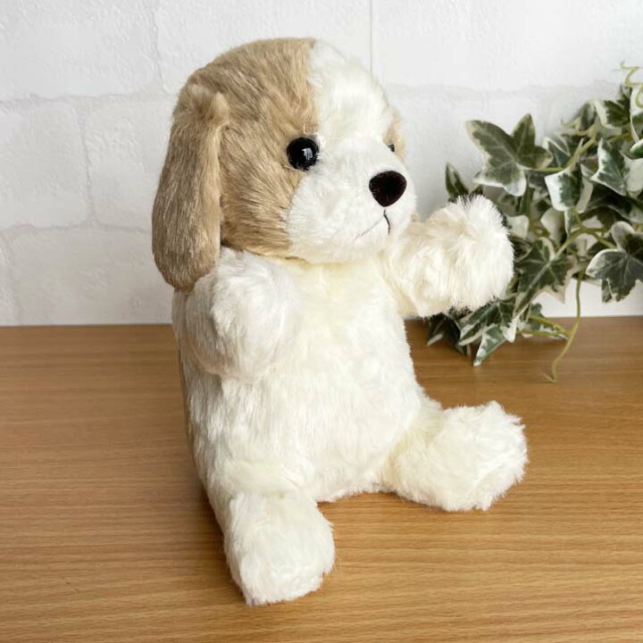楽天市場】犬 ぬいぐるみ パフィー・いぬ ベージュ 垂れ耳 日本製 