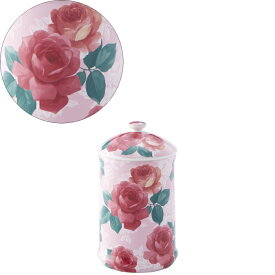サニタリーポット トイレポット 陶器 花柄 ローズ 薔薇 バラ ピンク おしゃれ 華やか かわいい ロイヤルアーデン