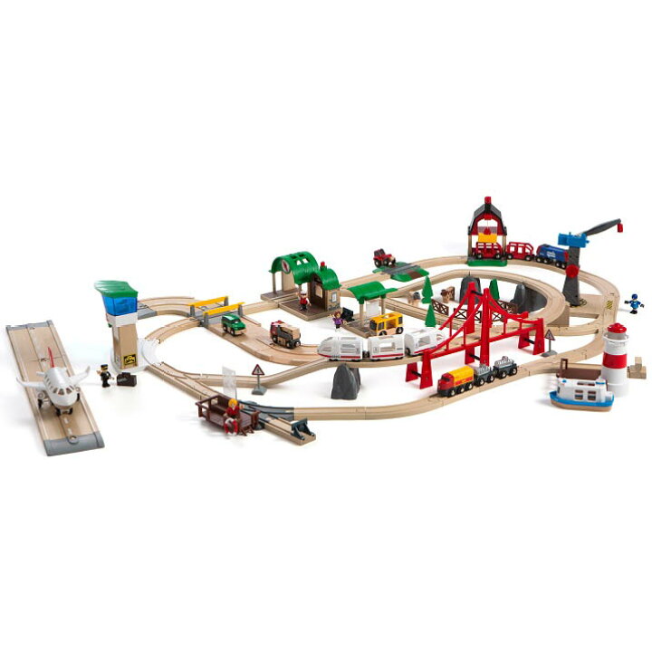 楽天市場】BRIO ブリオ 木製レール ワールドデラックスセット 木製玩具 