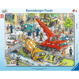 ジグソーパズル 子供用 緊急車両 39ピース 知育玩具 4歳から ラベンスバーガー Ravensburger