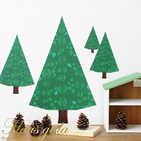 ウォールステッカー ハウスジーダ 大きなさんかくツリー クリスマス インテリアシール 壁紙 壁飾り 模様替え インテリア雑貨 Hausgida かわいい おしゃれ