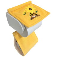 となりのトトロ ネコバス トイレットペーパーホルダーカバー 花のバス停 トイレタリー イエロー ジブリ …