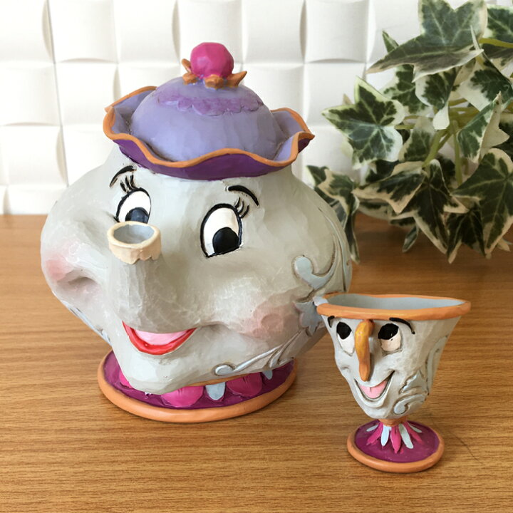 楽天市場 ポット夫人 チップくん オーナメント 美女と野獣 ディズニー ジム ショア Jimshore Disney Traditions エネスコenesco あす楽対応 木のおもちゃと雑貨 Sora