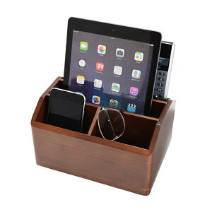 リモコンラック (回転式) 日本製 ウッド PCタブレット収納 ペン立て 小物置き 天然木 インテリア雑貨 シンプル おしゃれ